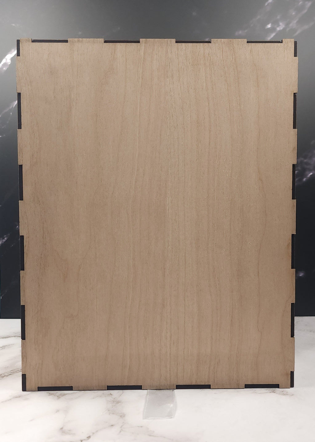 Wooden Engraved Wine Glass Gift Box - Double
