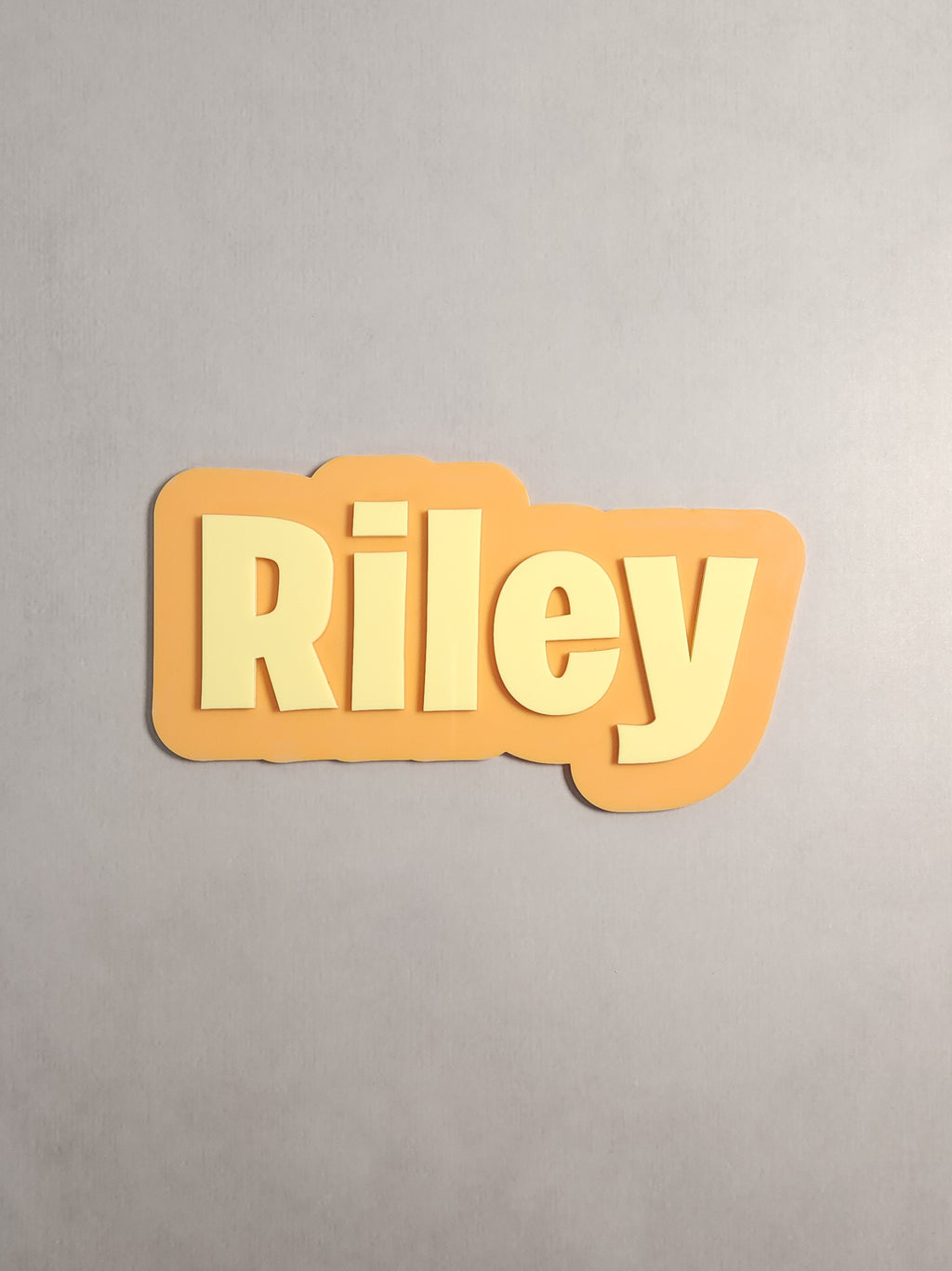 Personalised Acrylic Name Sign with Adhesive Backing 20.5cm