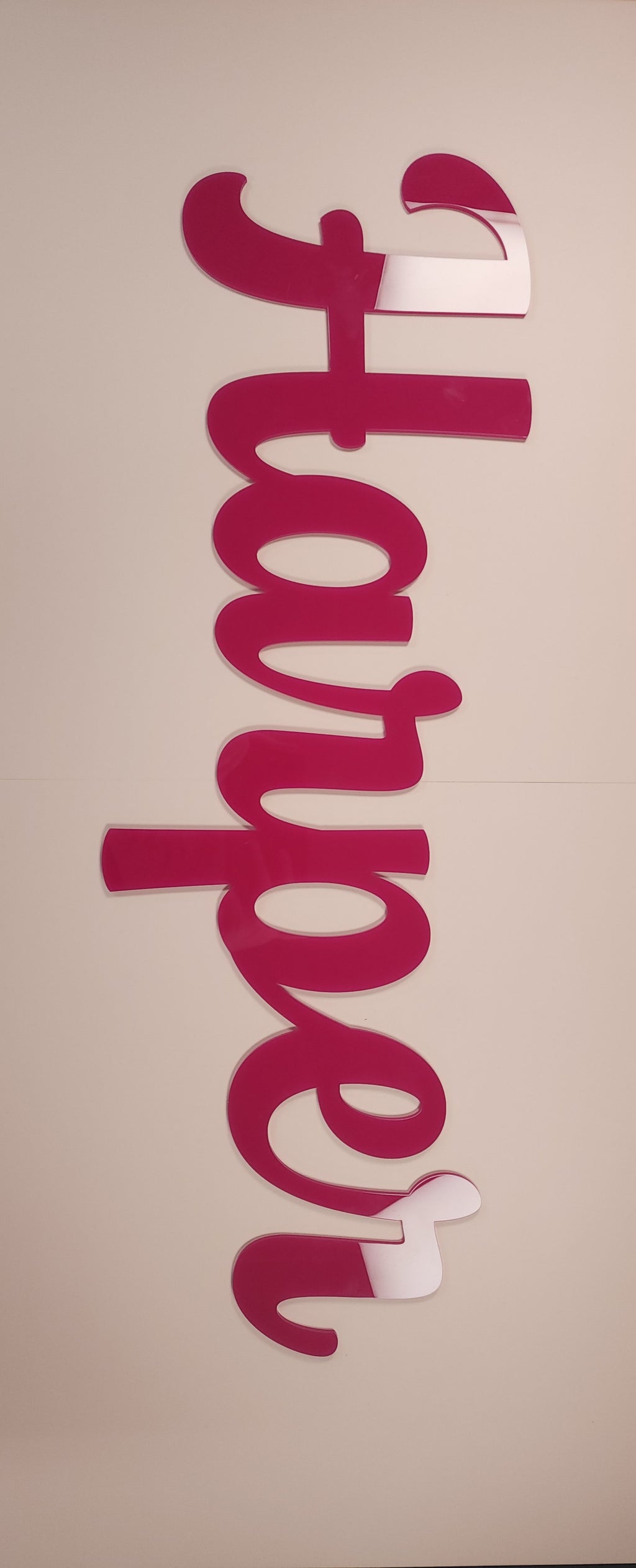 Personalised Large Acrylic Name Sign 60cm