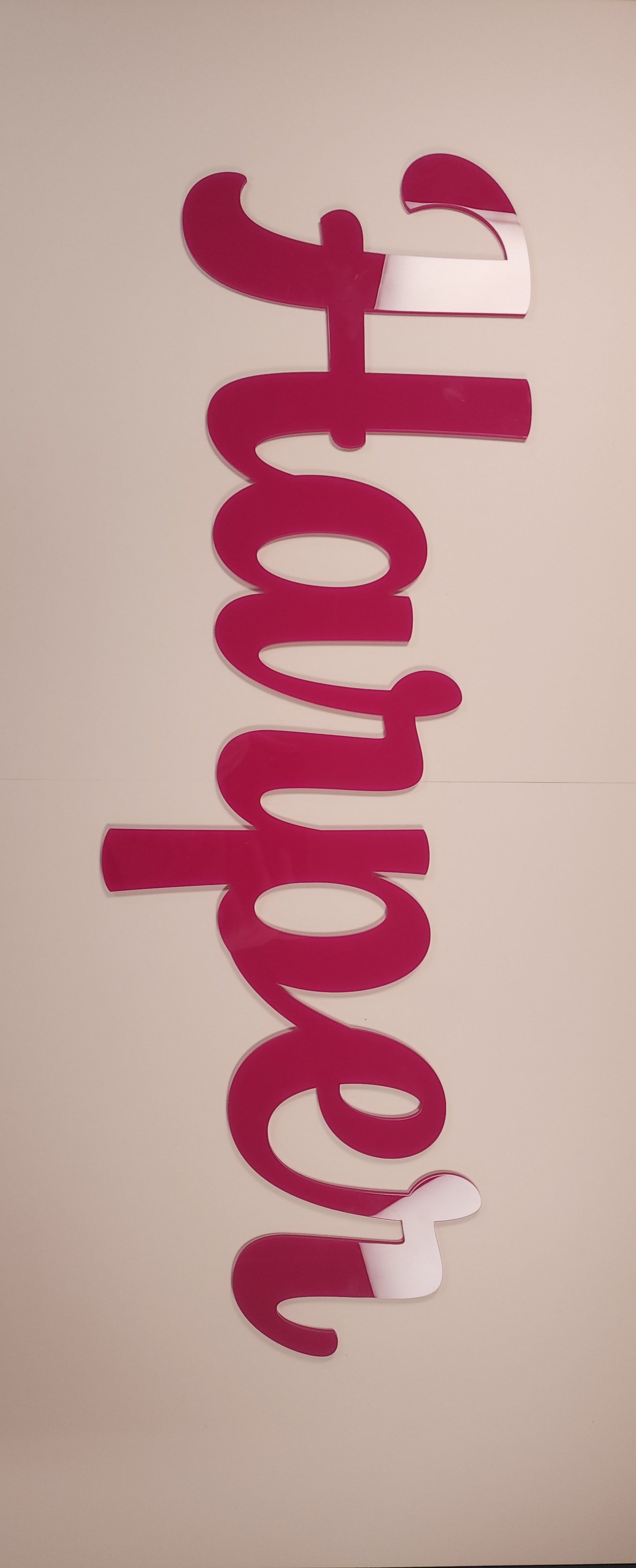 Personalised Large Acrylic Name Sign 60cm