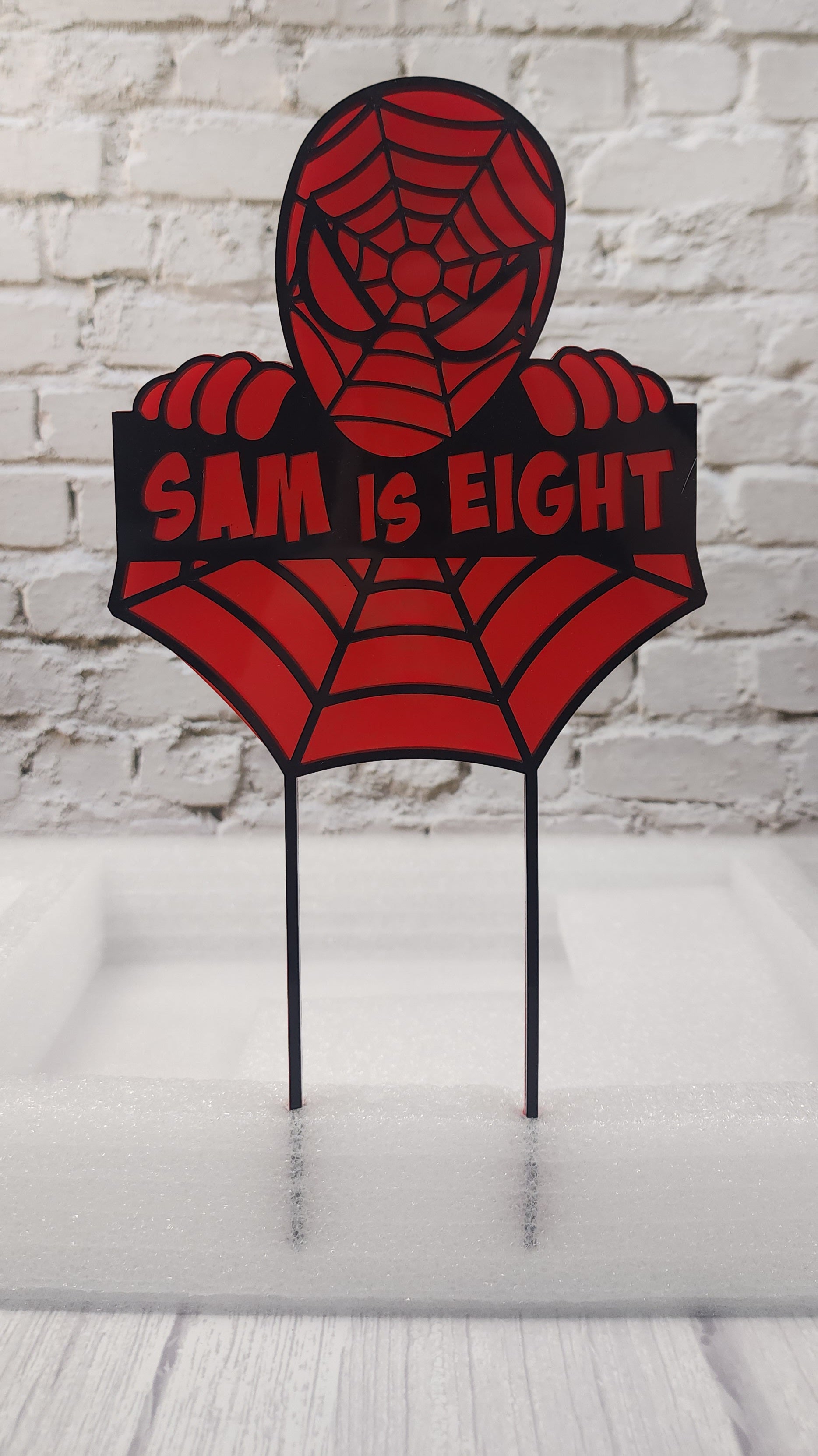 Personalised Spiderman Character Cake Topper