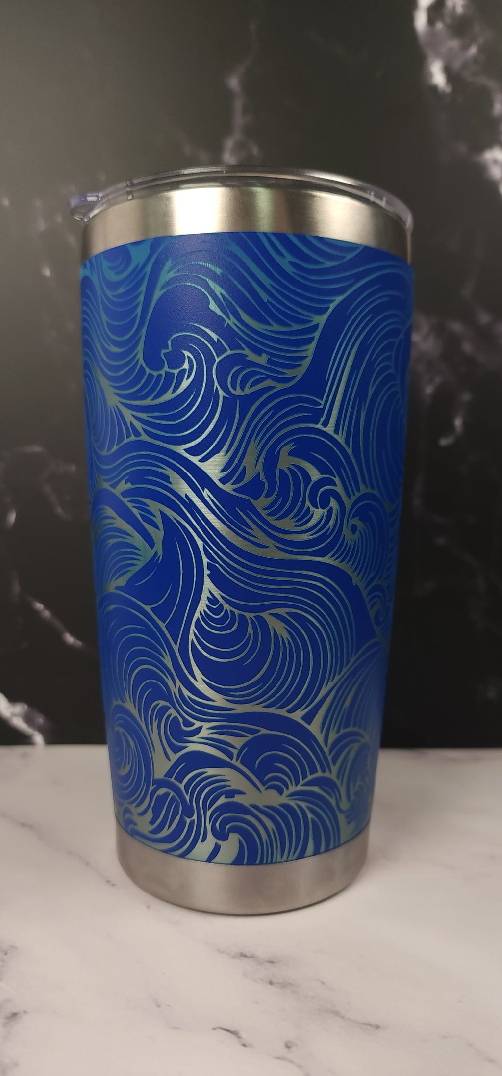 Personalised 360 Full Wrap Engraved Stainless Steel Insulated Tumbler 20oz