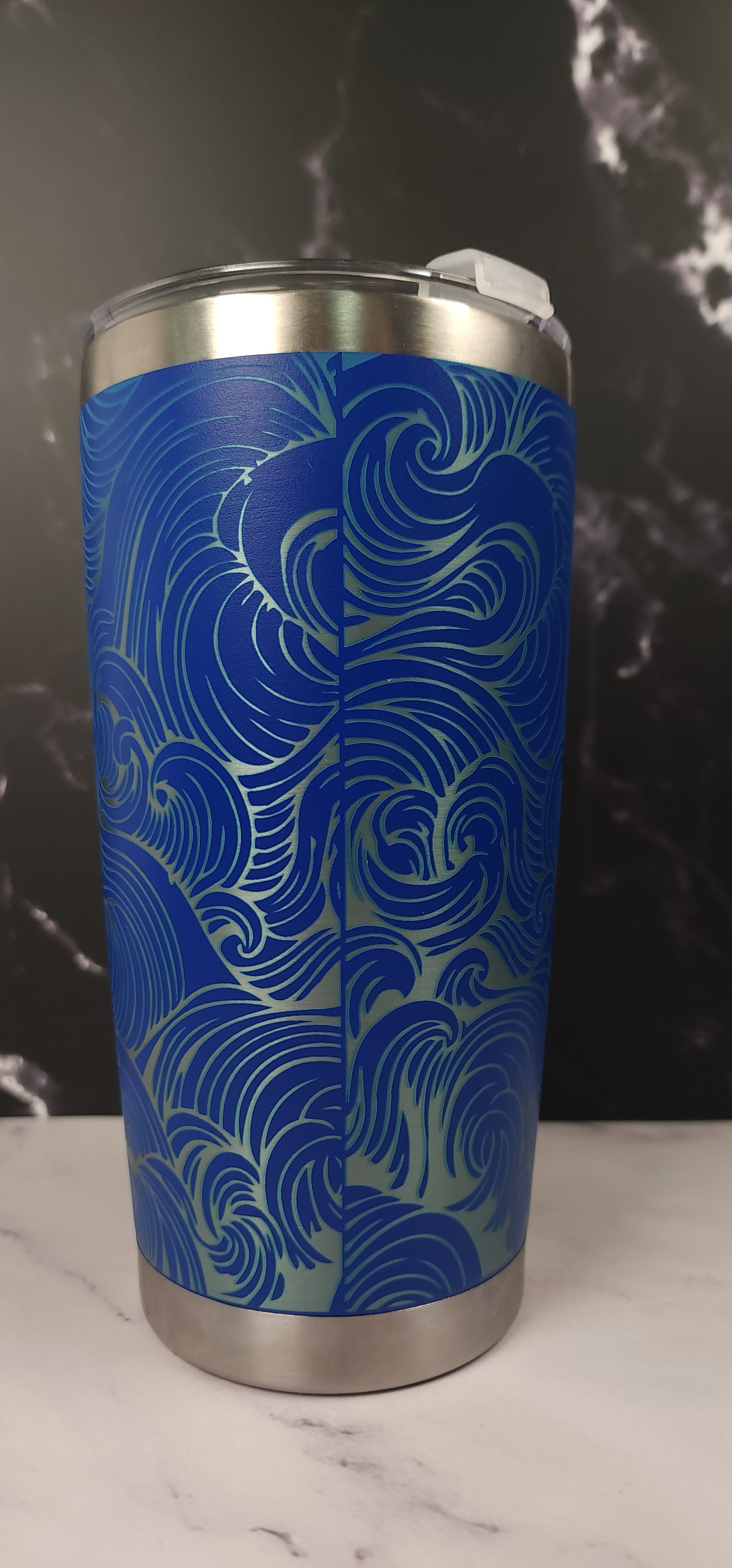 Personalised 360 Full Wrap Engraved Stainless Steel Insulated Tumbler 20oz