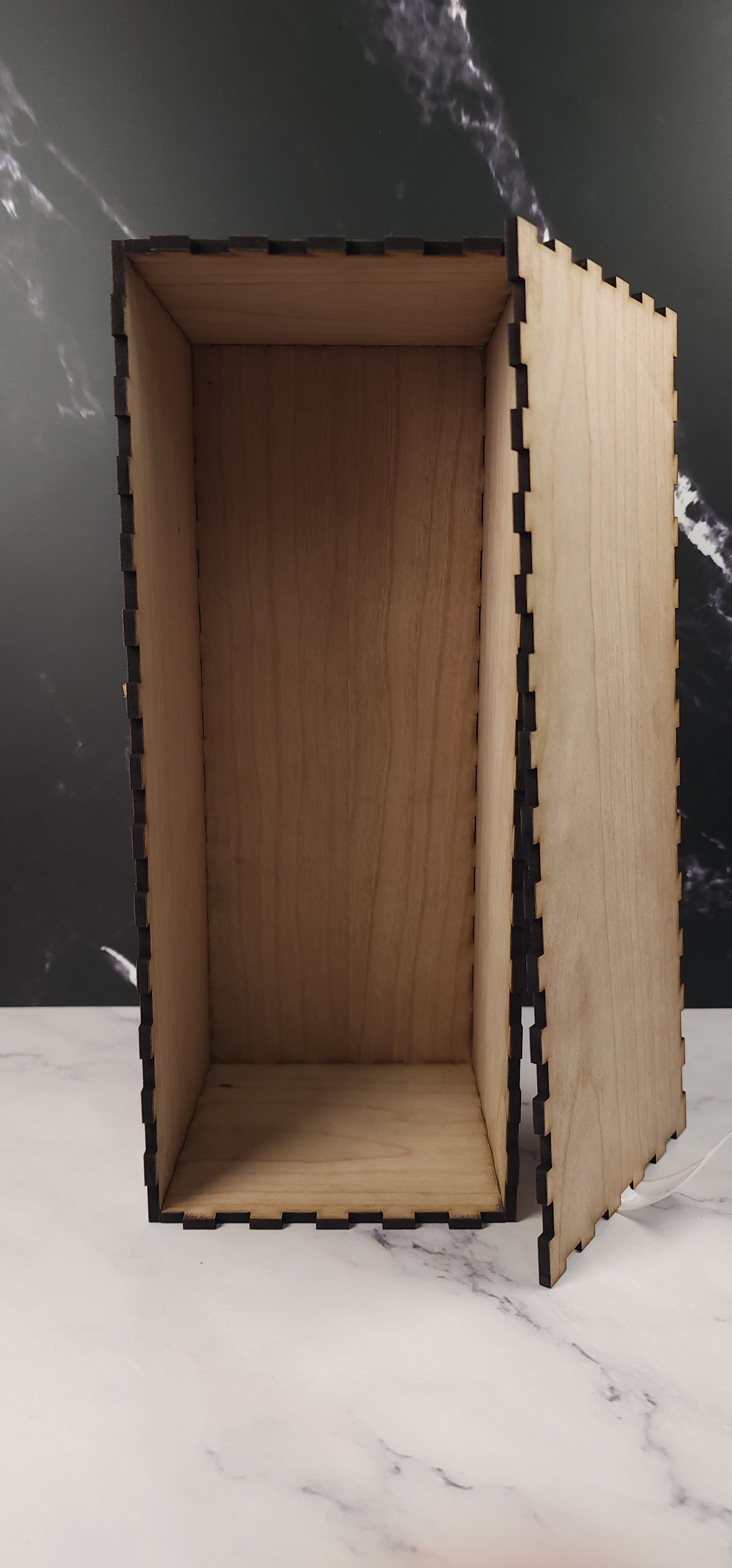 Wooden Engraved Wine Glass Gift Box - Single Box only