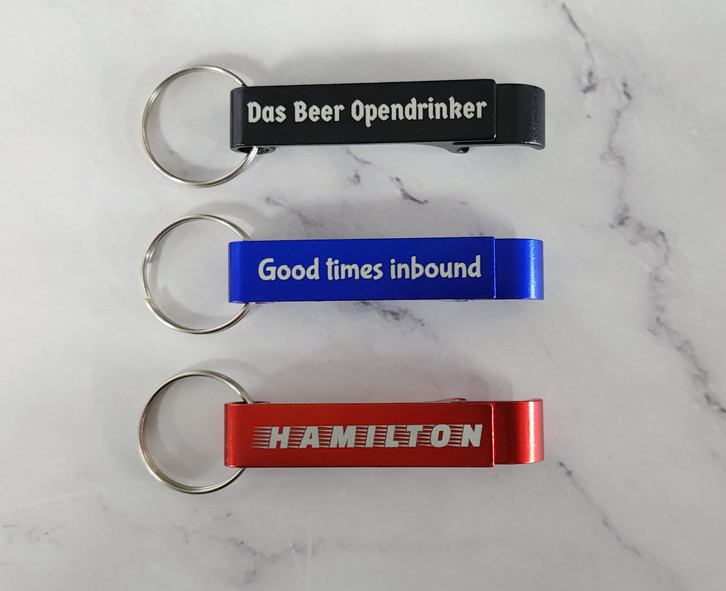 Personalised Engraved Key Ring/Bottle Opener
