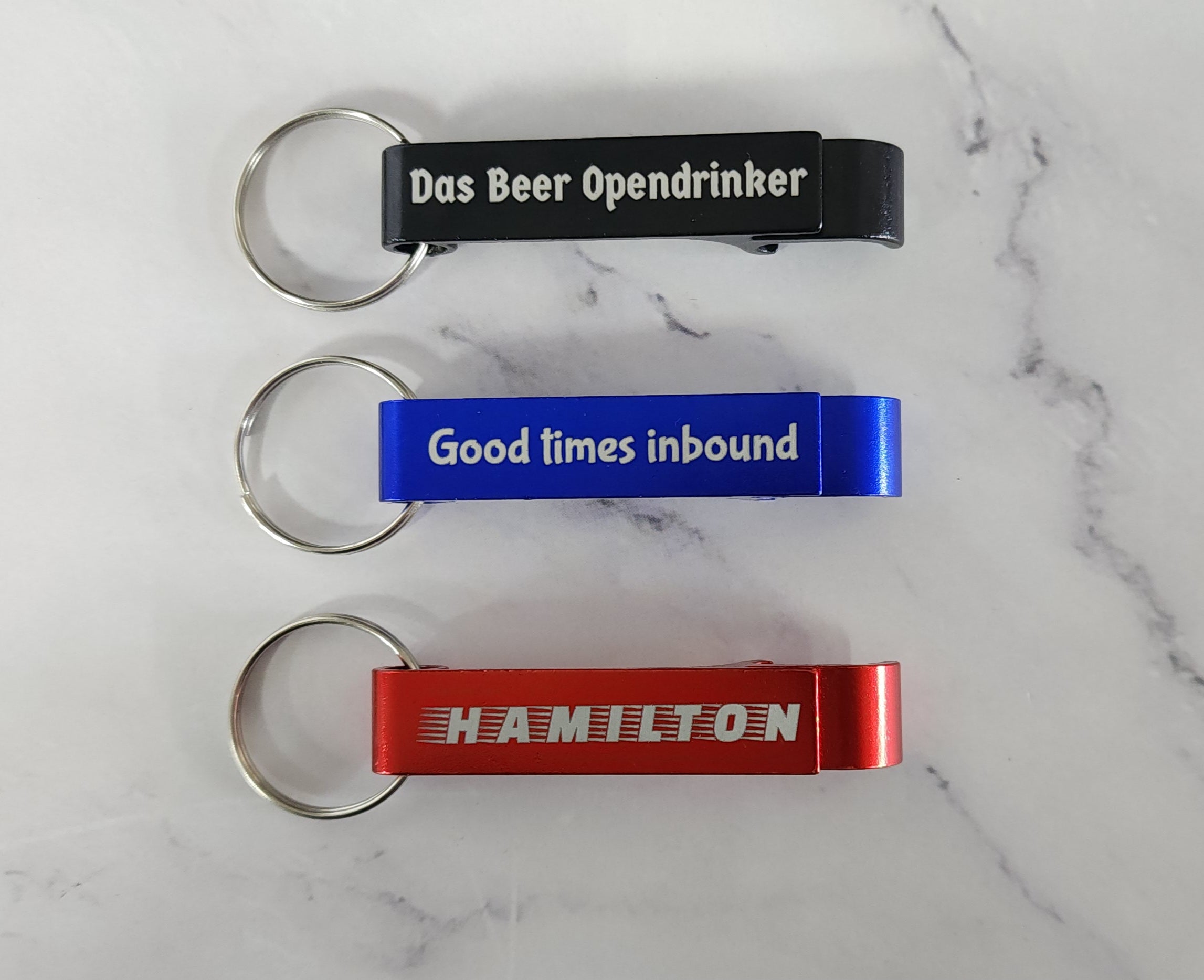 Personalised Engraved Key Ring/Bottle Opener