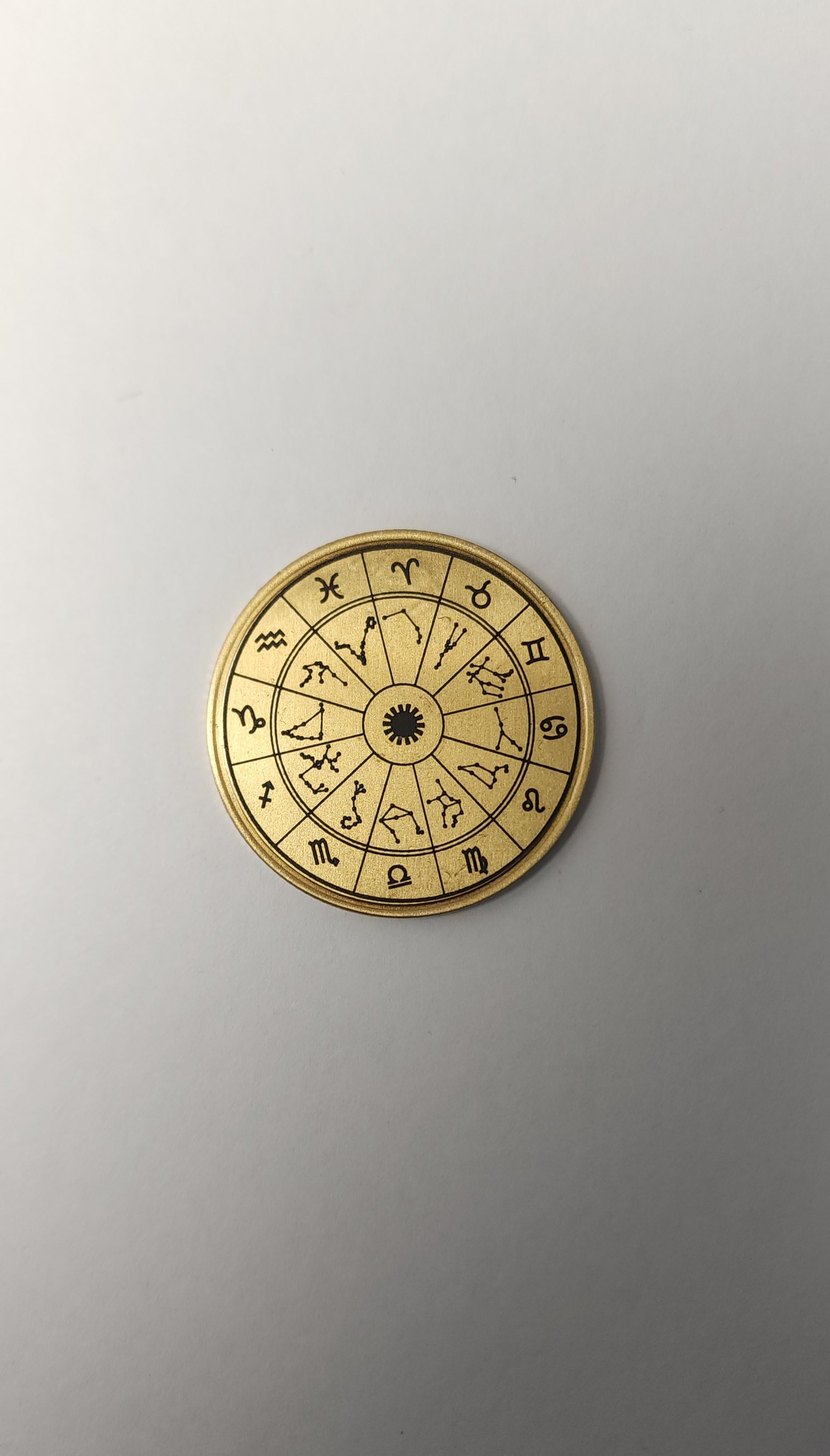 Personalised Engraved Zodiac Coin
