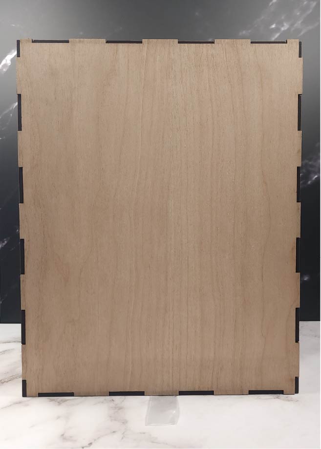 Personalised customisable engraved wooden gift box double