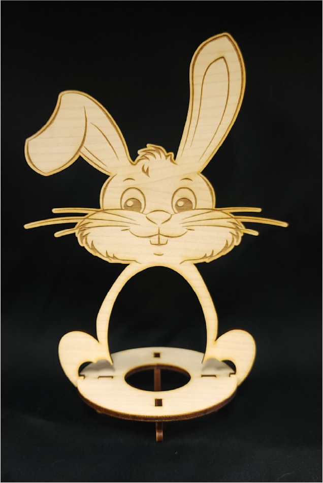 Personalised Wooden Bunny Easter Egg Holder – Kids Easter Gift