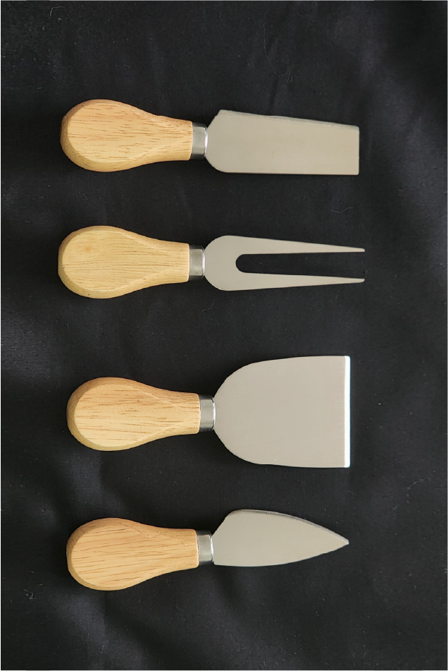 4-Piece Stainless Steel Cheese Knife Set