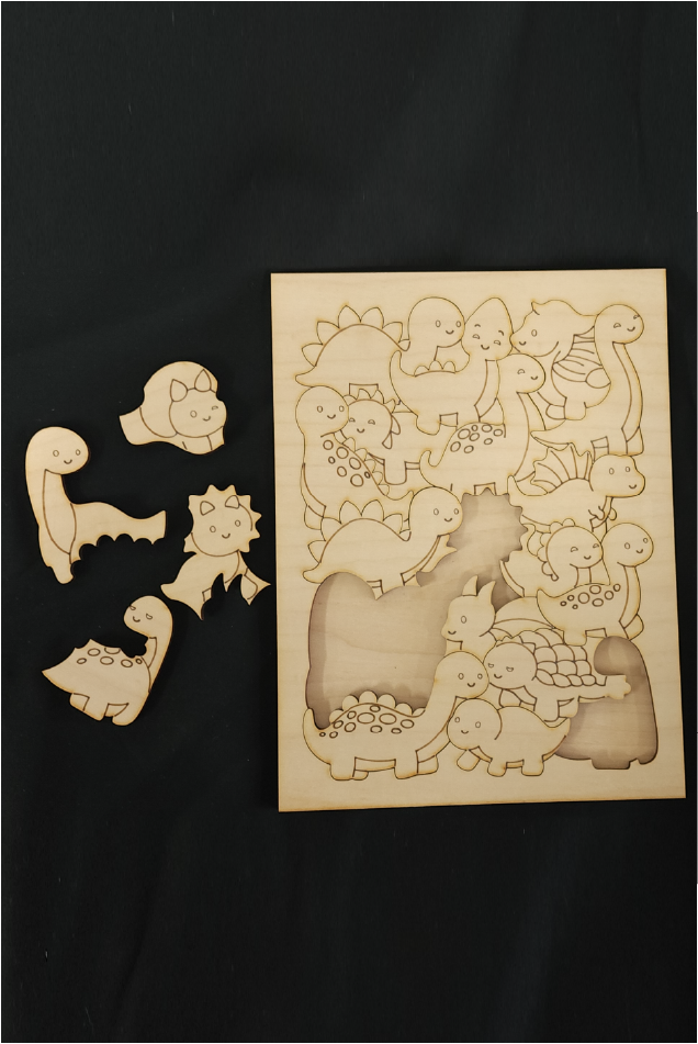 Wooden Acrylic Dinosaur Puzzle – Kids Birthday Gift Australia