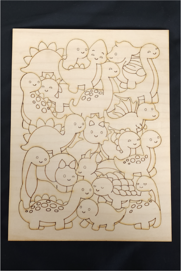 Wooden Acrylic Dinosaur Puzzle – Kids Birthday Gift Australia
