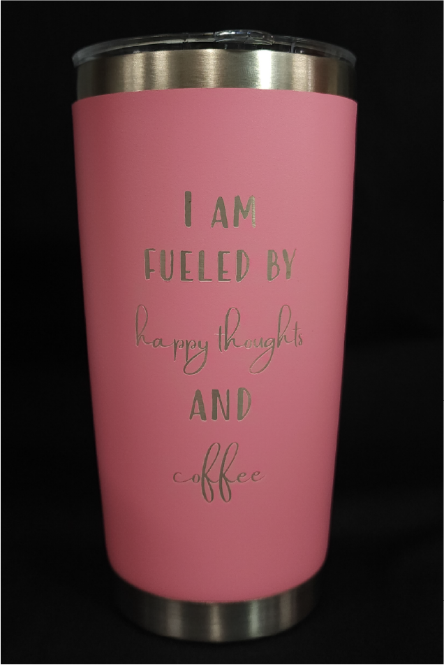 Personalised Engraved Stainless Steel Insulated Tumbler 20oz with Quote