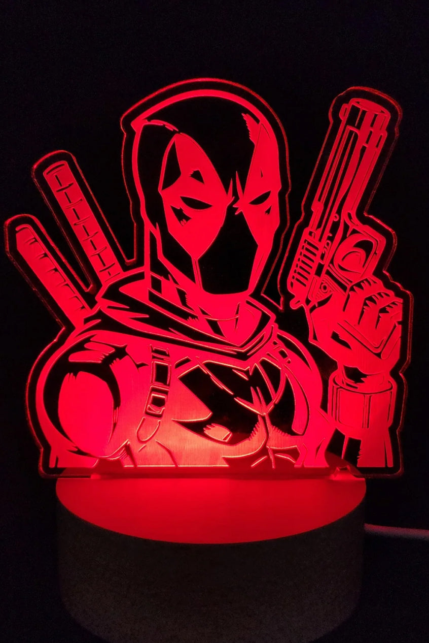 Personalised Acrylic Multicolour LED Night Light With Image and Name